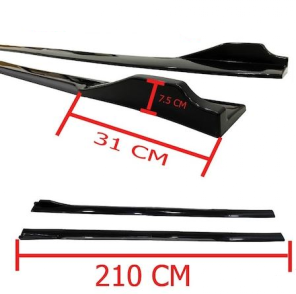 Üniversal Piano Black Kulaklı Flaplı Marşpiyel Lipi Bıçağı Gri - 2