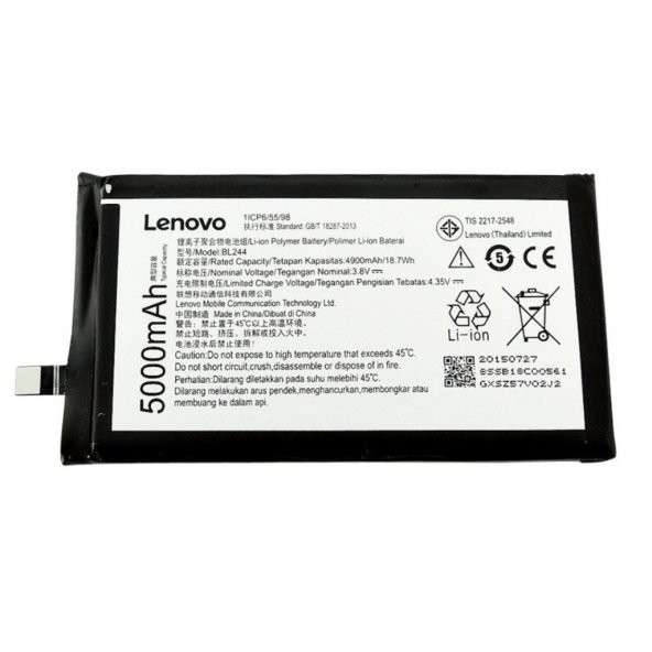 Kdr Lenovo Vibe P1 BL244 Batarya Pil