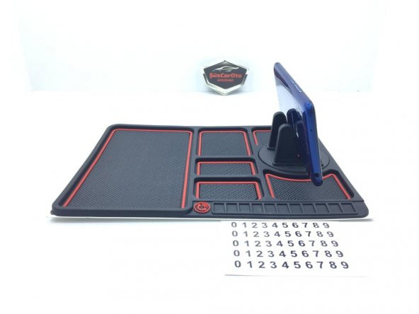 Vakumlu Numaratörlü ve Telefon Tutucu Mucize Kaydırmaz Ped Yeni Nesil - 2