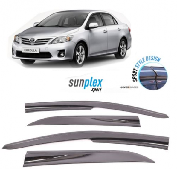 SUNPLEX Toyota Corolla 2007-2012 Spor Cam Rüzgarlığı 4 Parça