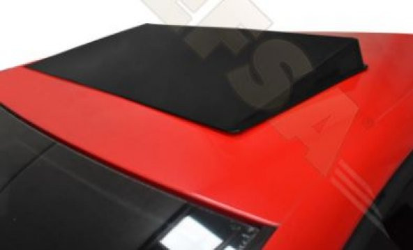 Parlak Siyah Yalancı Çakma Sahte Sunroof Tavan Rüzgarlığı Arkası Kapalı - 2