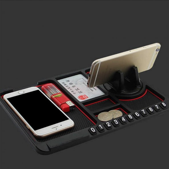 Vakumlu Numaratörlü ve Telefon Tutucu Mucize Kaydırmaz Ped Yeni Nesil - 12