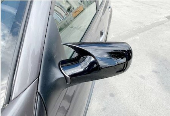 Renault Megane 2 2002-2009 Batman Yarasa Ayna Kapağı Piano Black ABS Plastik - 2