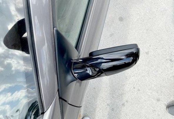 Renault Megane 2 2002-2009 Batman Yarasa Ayna Kapağı Piano Black ABS Plastik - 3