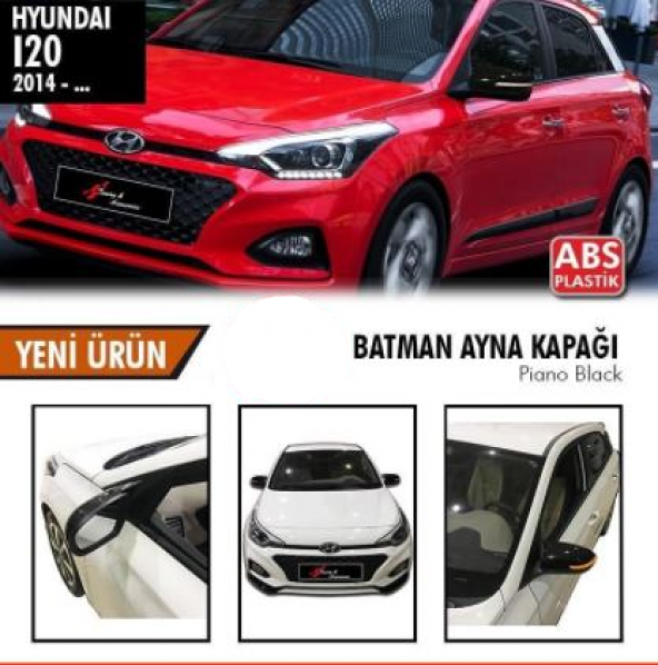 Hyundai İ20 2014 Sonrası Sinyalli Batman Yarasa Ayna Kapağı Piano Black ABS Plastik ürün görseli 1
