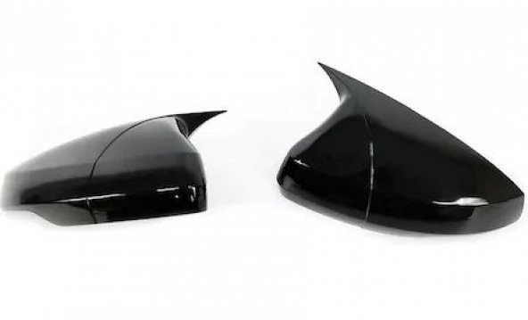 Vw Polo MK6 2018 Sonrası Batman Yarasa Ayna Kapağı Piano Black ABS Plastik - 4