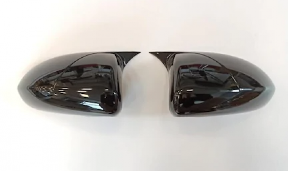 Opel Corsa E 2014-2019 Batman Yarasa Ayna Kapağı Piano Black ABS Plastik - Resim 4