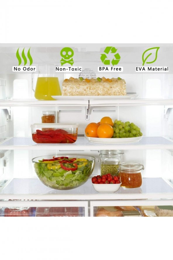 Eva Kaymaz 45cm X 10 Metre Şeffaf Raf Dolap Içi Ve Çekmece Içi Örtüsü 10 Metre - 2