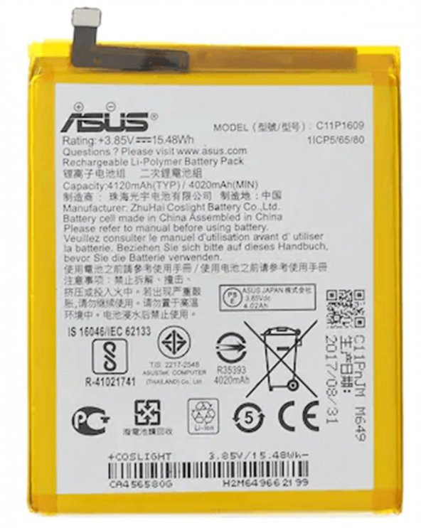 Asus Zenfone 3 MAx ( ZC553KL ) Batarya Pil