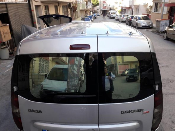 5 li Mini Shark Balina Anten Seti Balık Sırtı Süs Anten Beyaz - 3