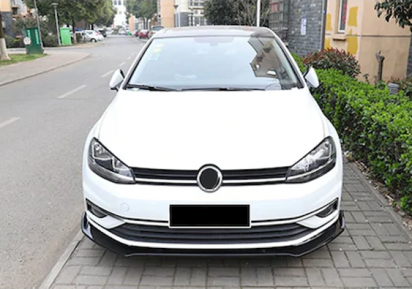 Vw Golf 7 7.5 Esnek 3 Parça ABS Lip Piano Black Flaplı Kanatlı ürün görseli 1