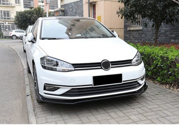 Vw Golf 7 7.5 Esnek 3 Parça ABS Lip Piano Black Flaplı Kanatlı - Resim 5