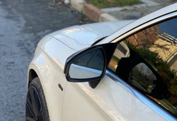 Audi A3 8V 2012-2019 Batman Yarasa Ayna Kapağı Piano Black ABS Plastik - 4