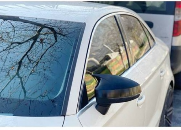 Audi A3 8V 2012-2019 Batman Yarasa Ayna Kapağı Piano Black ABS Plastik - 5