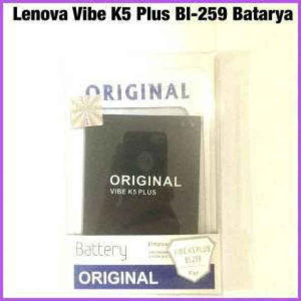 Lenovo Vibe K5 Plus , A6020 BL259 Pil Batarya