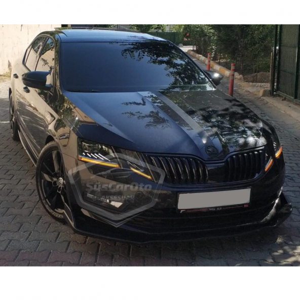 Skoda Octavia 2013-2020 Batman Yarasa Ayna Kapağı Piano Black ABS Plastik - 5