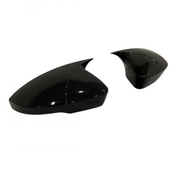Skoda Octavia 2013-2020 Batman Yarasa Ayna Kapağı Piano Black ABS Plastik - 8