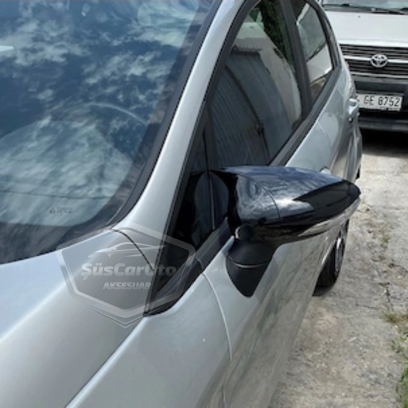 Ford Fiesta 2008-2017 Batman Yarasa Ayna Kapağı Piano Black ABS Plastik - 3