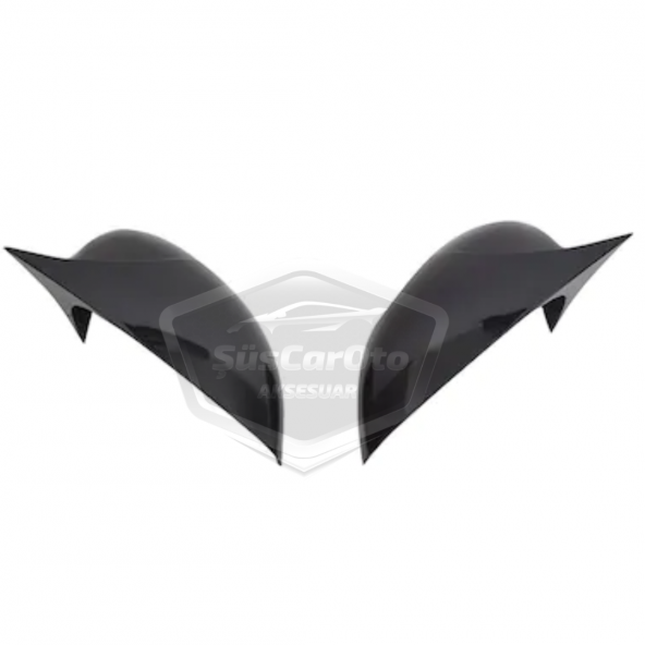 Ford Fiesta 2008-2017 Batman Yarasa Ayna Kapağı Piano Black ABS Plastik - 11