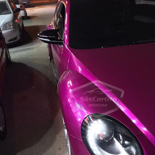 Vw New Beetle 2011-2019 Batman Yarasa Ayna Kapağı Piano Black ABS Plastik - 3