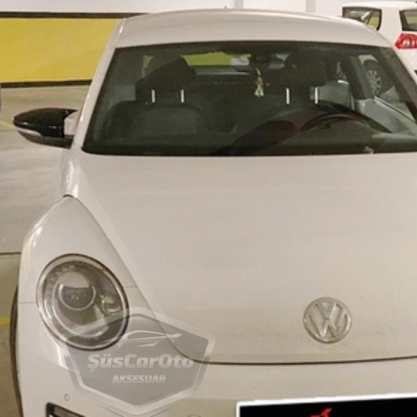 Vw New Beetle 2011-2019 Batman Yarasa Ayna Kapağı Piano Black ABS Plastik - 6