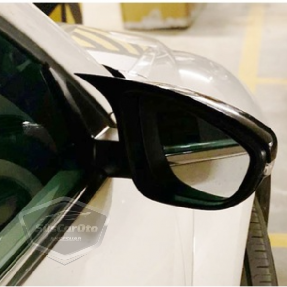 Vw New Beetle 2011-2019 Batman Yarasa Ayna Kapağı Piano Black ABS Plastik - 8