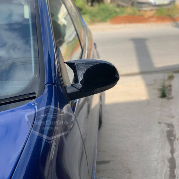 Vw Jetta MK5 2005-2010 Batman Yarasa Ayna Kapağı Piano Black ABS Plastik - Resim 2