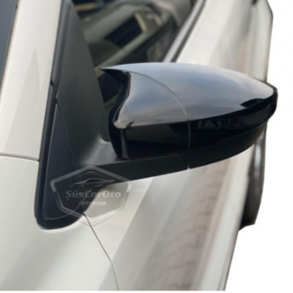 Vw Polo 6R-6C 2009-2017 Batman Yarasa Ayna Kapağı Piano Black ABS Plastik - 6