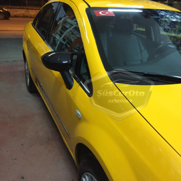 Fiat Linea 2007-2015 Batman Yarasa Ayna Kapağı Piano Black ABS Plastik - 4