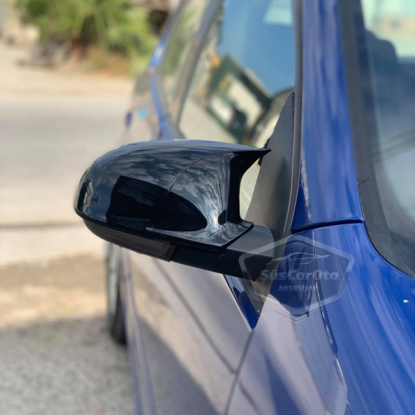 Vw Golf 5 2003-2009 Batman Yarasa Ayna Kapağı Piano Black ABS Plastik - 9