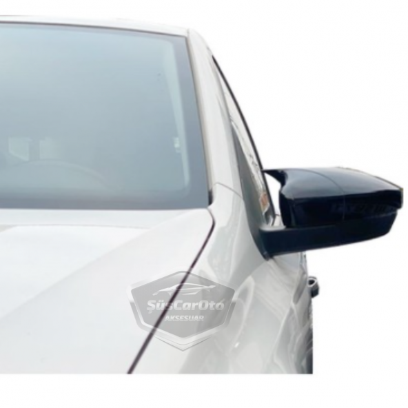 Vw Polo 6R-6C 2009-2017 Batman Yarasa Ayna Kapağı Piano Black ABS Plastik - 7