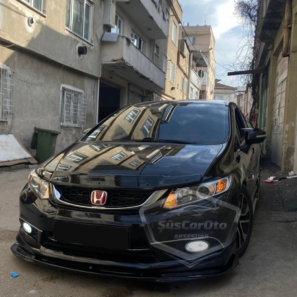 Honda Civic FB7 2012-2016 Batman Yarasa Ayna Kapağı Piano Black ABS Plastik - Resim 4