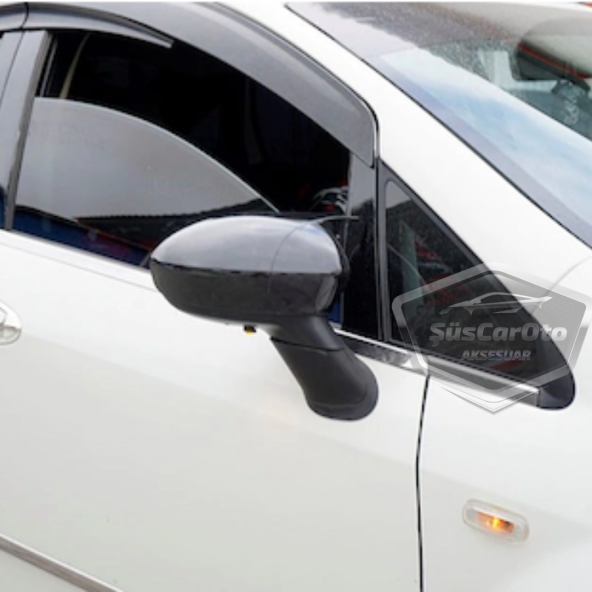 Fiat Linea 2007-2015 Batman Yarasa Ayna Kapağı Piano Black ABS Plastik - 7