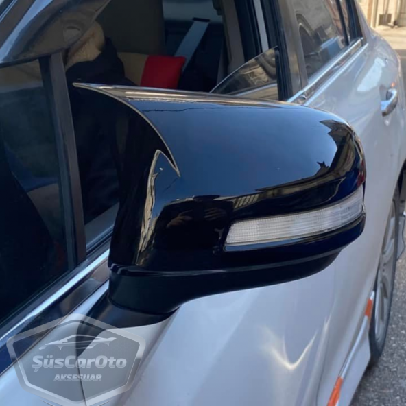 Honda Civic FB7 2012-2016 Batman Yarasa Ayna Kapağı Piano Black ABS Plastik - Resim 7