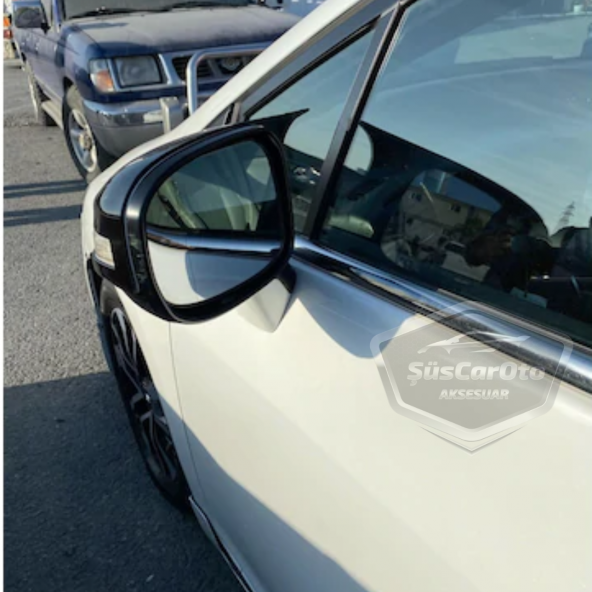 Honda Civic FB7 2012-2016 Batman Yarasa Ayna Kapağı Piano Black ABS Plastik - Resim 10