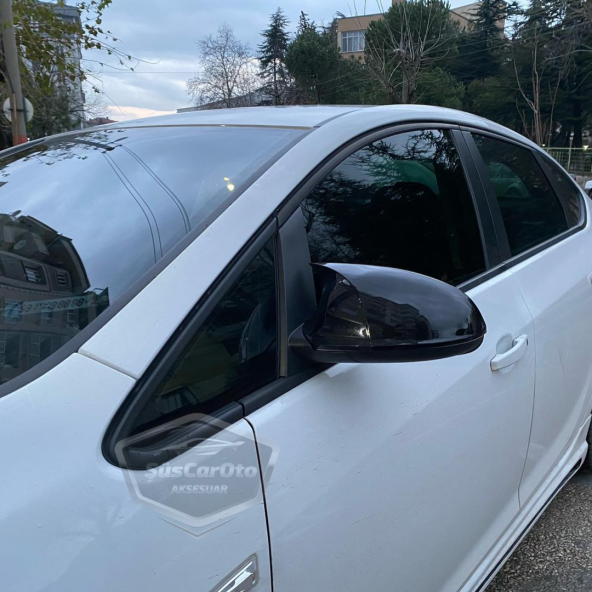 Opel Astra J 2009-2020 Batman Yarasa Ayna Kapağı Piano Black ABS Plastik - Resim 2