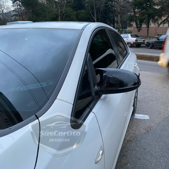 Opel Astra J 2009-2020 Batman Yarasa Ayna Kapağı Piano Black ABS Plastik - Resim 4