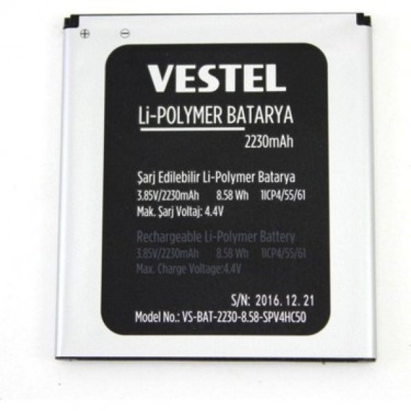 Vestel Venüs E3 Batarya Pil