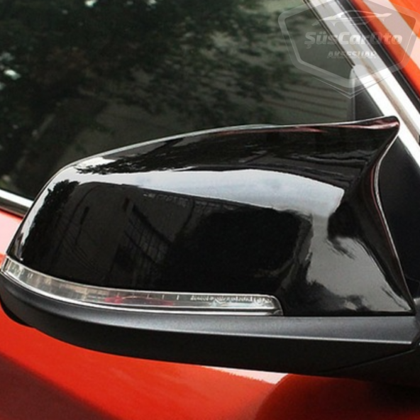BMW F30-F32-F20 2012-2018 Batman Yarasa Ayna Kapağı Piano Black ABS Plastik
