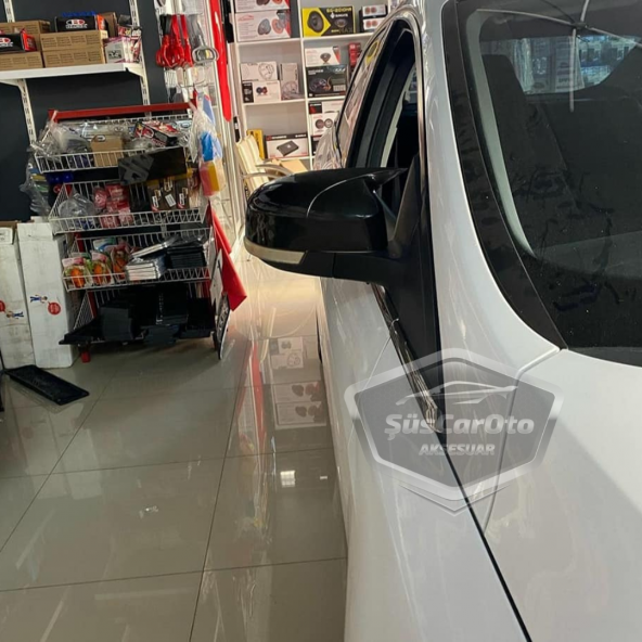 Ford Focus 3 3.5 2011-2018 Batman Yarasa Ayna Kapağı Piano Black ABS Plastik - Resim 3