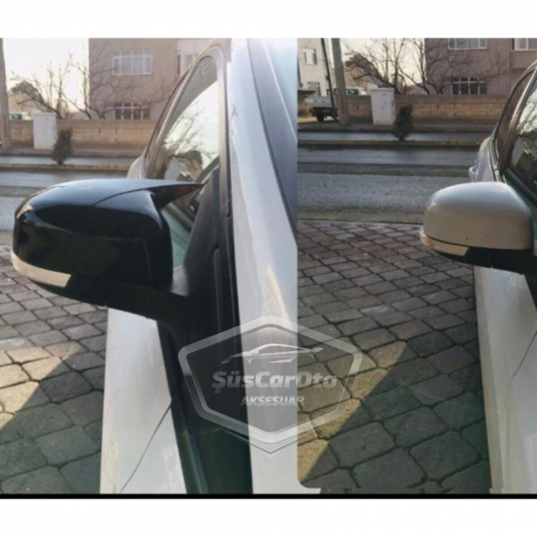 Ford Focus 3 3.5 2011-2018 Batman Yarasa Ayna Kapağı Piano Black ABS Plastik - Resim 4