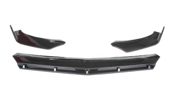 Renault Clio 5 Esnek BRABUS Lip 3 Parça Piano Black ABS Plastik Flaplı - 8