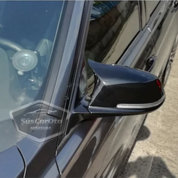 BMW F30-F32-F20 2012-2018 Batman Yarasa Ayna Kapağı Piano Black ABS Plastik - 9