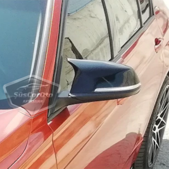 BMW F30-F32-F20 2012-2018 Batman Yarasa Ayna Kapağı Piano Black ABS Plastik - 11