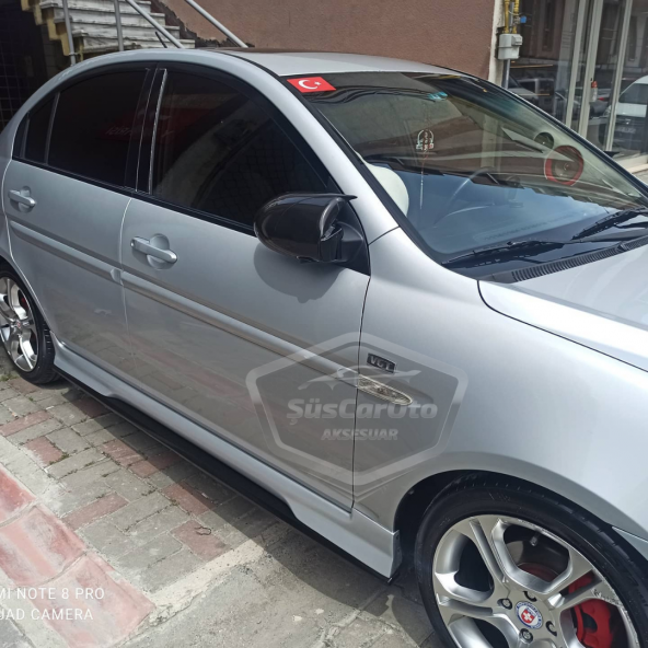 Hyundai Accent Era 2006-2012 Batman Yarasa Ayna Kapağı Piano Black ABS Plastik - 6