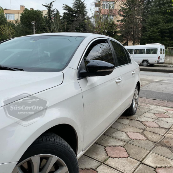 Vw Passat B7 2010-2014 Batman Yarasa Ayna Kapağı Piano Black ABS Plastik - Resim 6