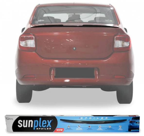 SUNPLEX Renault Symbol 2013- Bagaj Üstü Spoiler Piano Black