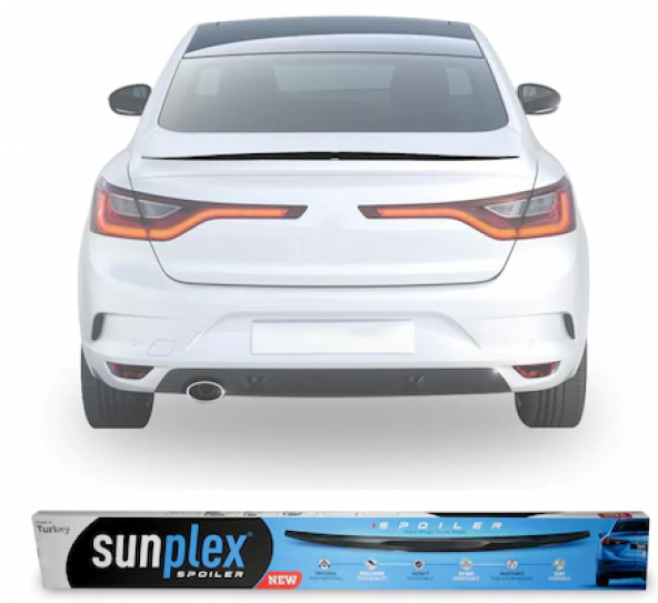 SUNPLEX Renault Megane 4 2016- Bagaj Üstü Spoiler Piano Black