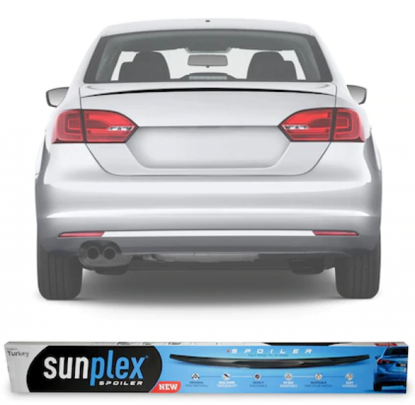 SUNPLEX VW Jetta Bagaj Üstü Spoiler Piano Black 2010-2017 Arası