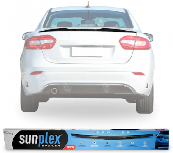 SUNPLEX Renault Fluence Bagaj Üstü Spoiler Piano Black 2009 Sonrası